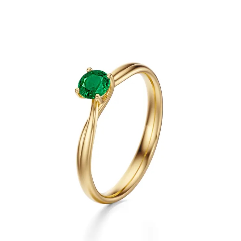 Pierścionek ze szmaragdem naturalnym AJPZ_059